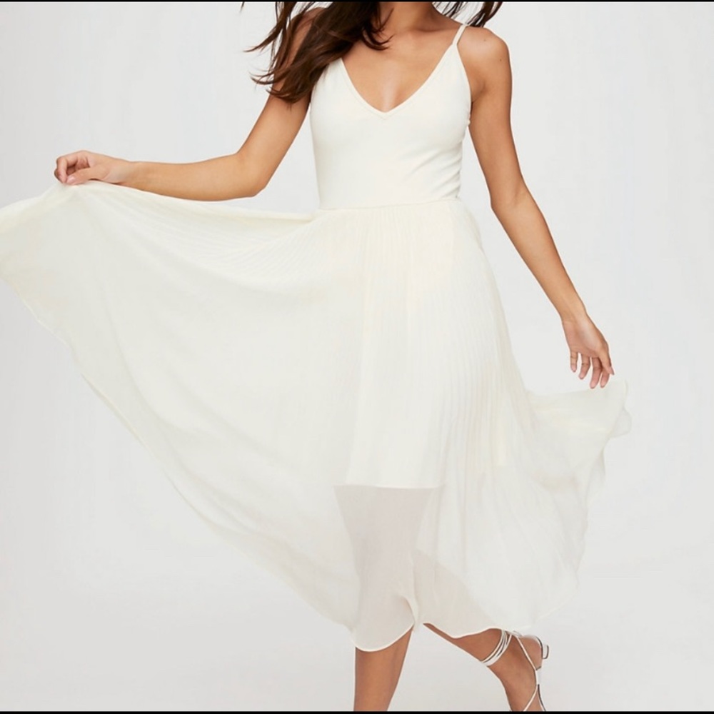 Aritzia Daphnee Ballet Midi Dress W/ Bodysuit